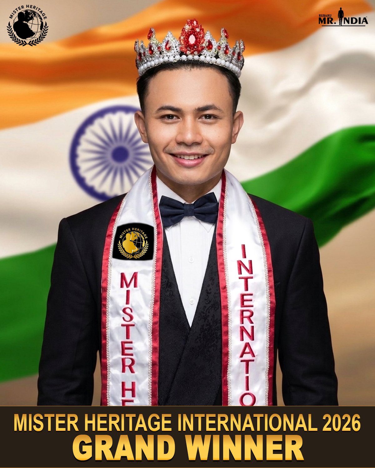 DAVID SINGH CROWNED MISTER HERITAGE 2026 GRAND WINNER IN MANILA, PHILIPPINES